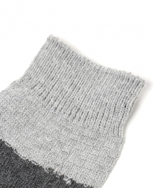 GLOBAL WORK（グローバルワーク）の「【2足セット】ケーブルクルーソックス/727277（ソックス/靴下・メンズ・ネイビー/ブルー/ホワイト系その他・FREE）」の8枚目の写真
