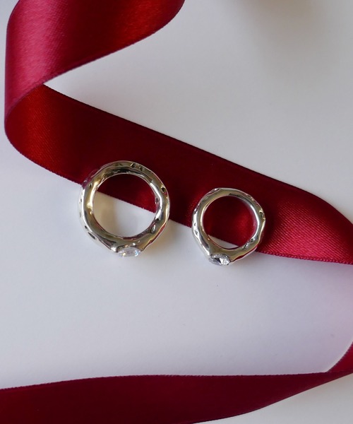 SILVER5ジルコニアピンキーリング/レディース/メンズ/（リング）｜e.m.（イーエム）