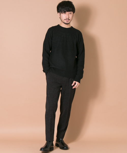 URBAN RESEARCH（アーバンリサーチ）の「UR 球心ジャカードC/N（ニット/セーター・メンズ・ボルドー/ホワイト/ブラック・MEDIUM/LARGE）」の8枚目の写真