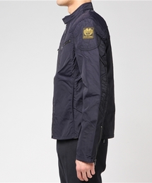 【RALPH LAUREN】オフ白 ナイロン モーターサイクル ジャケット RALPH LAUREN】オフ白 ナイロン モーターサイクル ジャケット バイ