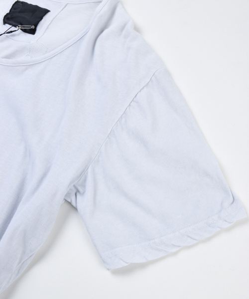 OURET（オーレット）の「HIGH TWIST JERSEY STITCH U NECK SHORT SLEEVE（Tシャツ/カットソー・メンズ・グレー系その他/ネイビー/ホワイト系その他・2/1/3）」の11枚目の写真