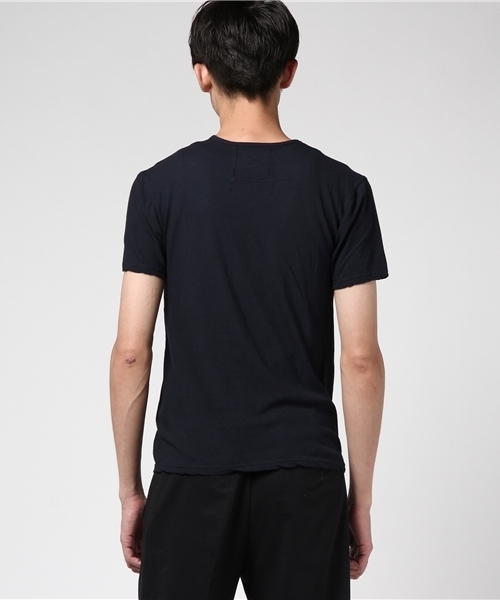 OURET（オーレット）の「HIGH TWIST JERSEY STITCH U NECK SHORT SLEEVE（Tシャツ/カットソー・メンズ・グレー系その他/ネイビー/ホワイト系その他・2/1/3）」の5枚目の写真