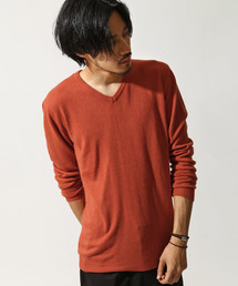 ZIP FIVE | 抗ピリング加工カシミアタッチVネックセーター(ニット/セーター)