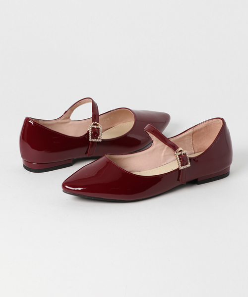 ORiental TRaffic（オリエンタルトラフィック）の「SPECIAL PRICE★ビジューバックルパンプス★7324（パンプス・レディース・ガンメタ/ブラック/レッド・L/LL/M/S/3L/SS）」の2枚目の写真