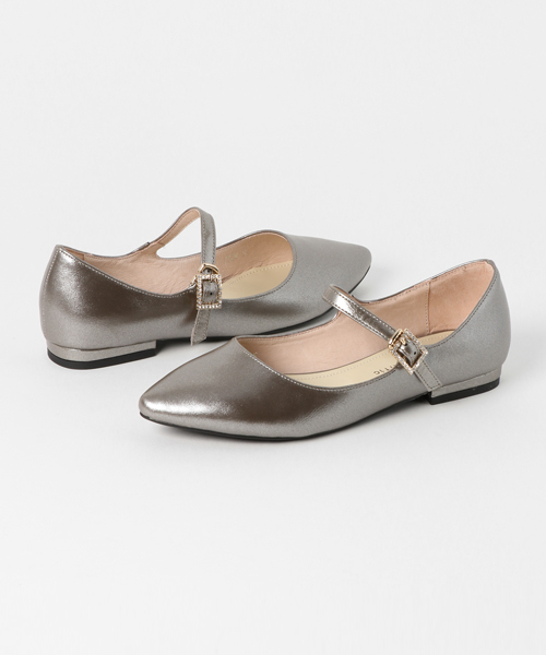 ORiental TRaffic（オリエンタルトラフィック）の「SPECIAL PRICE★ビジューバックルパンプス★7324（パンプス・レディース・ガンメタ/ブラック/レッド・L/LL/M/S/3L/SS）」の3枚目の写真