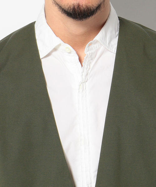 GARDEN TOKYO(ガーデントウキョウ)の「Sympa/サンパ/Vネックプルオーバー(シャツ/ブラウス・メンズ・ベージュ/カーキ・FREE)」の5枚目の写真