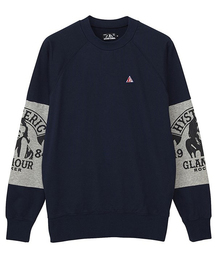 HYSTERIC GLAMOUR プリントロゴ トレーナー黒 25341540B_b_06_215.jpg