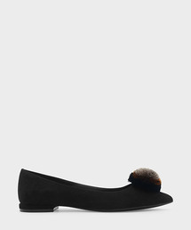 スエードフラットパンプス / SUEDE FLAT PUMPS
