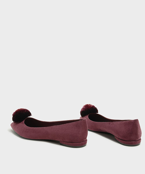 CHARLES & KEITH（チャールズ & キース）の「スエードフラットパンプス / SUEDE FLAT PUMPS（バレエシューズ・レディース・ブラック/グリーン/パープル・23cm/22.5cm/23.5cm/25cm/24.5cm）」の18枚目の写真