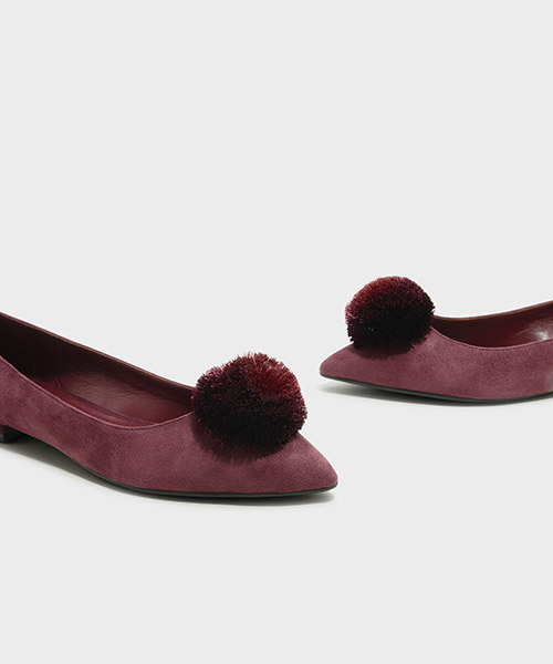 CHARLES & KEITH（チャールズ & キース）の「スエードフラットパンプス / SUEDE FLAT PUMPS（バレエシューズ・レディース・ブラック/グリーン/パープル・23cm/22.5cm/23.5cm/25cm/24.5cm）」の19枚目の写真