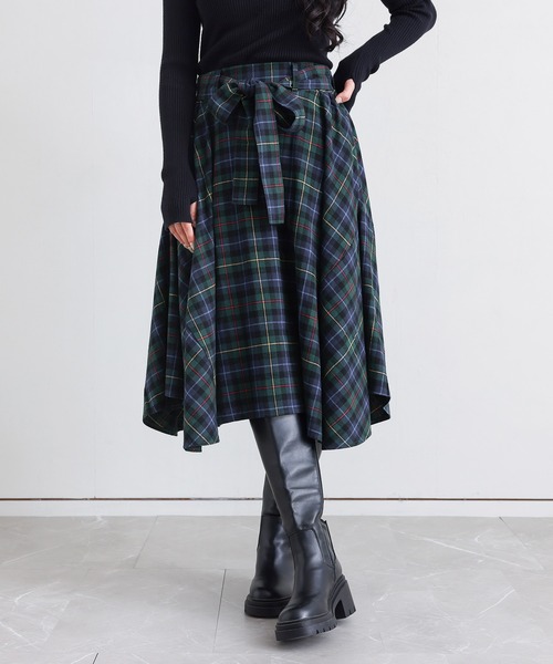 n'OrLABEL（ノアールレーベル）の「『クラシカルチェックスカート』（スカート・レディース・グリーン/イエロー/レッド・FREE）」の7枚目の写真