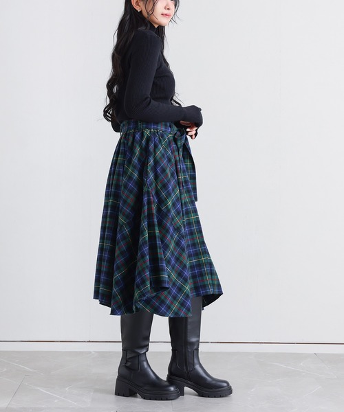 n'OrLABEL（ノアールレーベル）の「『クラシカルチェックスカート』（スカート・レディース・グリーン/イエロー/レッド・FREE）」の9枚目の写真