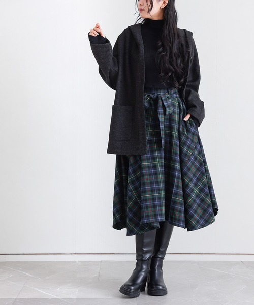 n'OrLABEL（ノアールレーベル）の「『クラシカルチェックスカート』（スカート・レディース・グリーン/イエロー/レッド・FREE）」の10枚目の写真