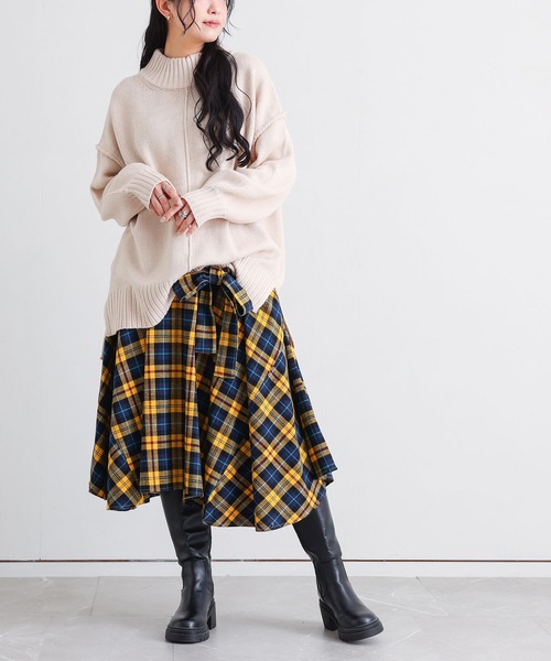 n'OrLABEL（ノアールレーベル）の「『クラシカルチェックスカート』（スカート・レディース・グリーン/イエロー/レッド・FREE）」の14枚目の写真