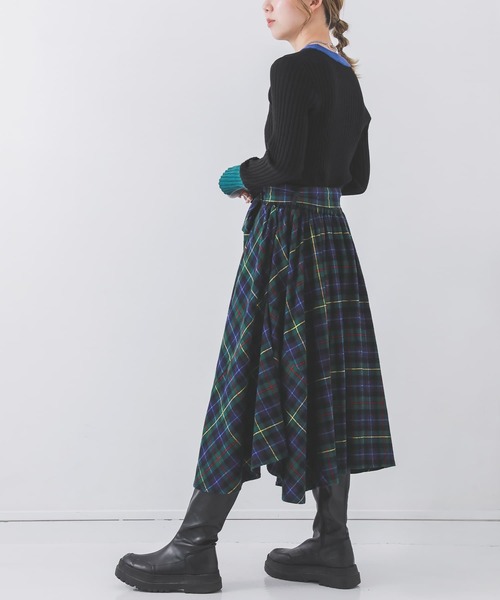 n'OrLABEL（ノアールレーベル）の「『クラシカルチェックスカート』（スカート・レディース・グリーン/イエロー/レッド・FREE）」の18枚目の写真