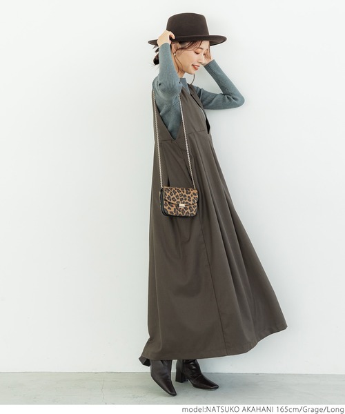 coca（coca）（コカ）の「＼新色登場／2wayウエストプリーツワンピース（ワンピース・レディース・ブラック/ベージュ/グレイッシュベージュ・ONE SIZE/SHORT/LONG）」の15枚目の写真