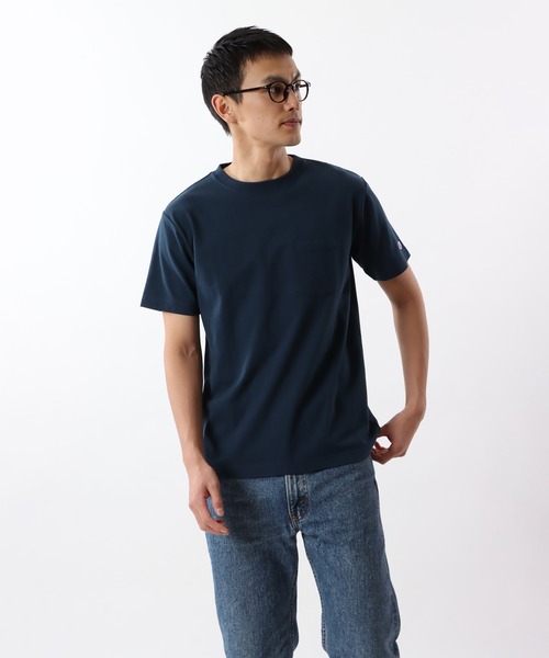 Champion（チャンピオン）の「【Champion/チャンピオン】メンズ ベーシック Tシャツ（Tシャツ/カットソー・メンズ・グレー/ネイビー/ホワイト/ブラック・MEDIUM/LARGE/X-LARGE/SMALL）」の12枚目の写真