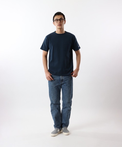 Champion（チャンピオン）の「【Champion/チャンピオン】メンズ ベーシック Tシャツ（Tシャツ/カットソー・メンズ・グレー/ネイビー/ホワイト/ブラック・MEDIUM/LARGE/X-LARGE/SMALL）」の11枚目の写真