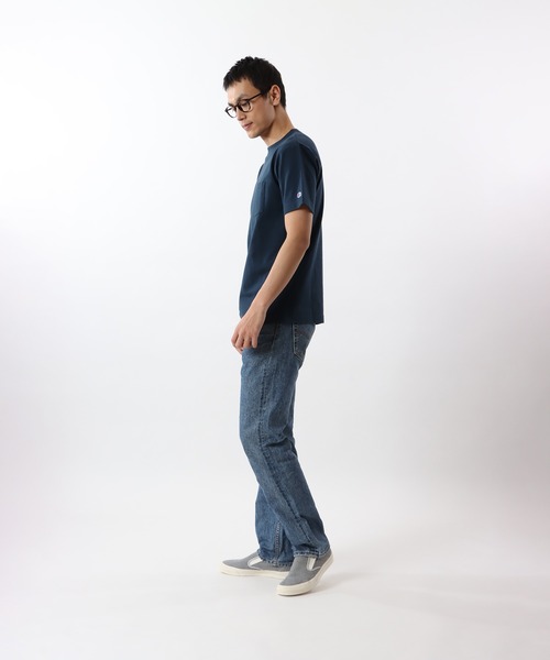 Champion（チャンピオン）の「【Champion/チャンピオン】メンズ ベーシック Tシャツ（Tシャツ/カットソー・メンズ・グレー/ネイビー/ホワイト/ブラック・MEDIUM/LARGE/X-LARGE/SMALL）」の10枚目の写真