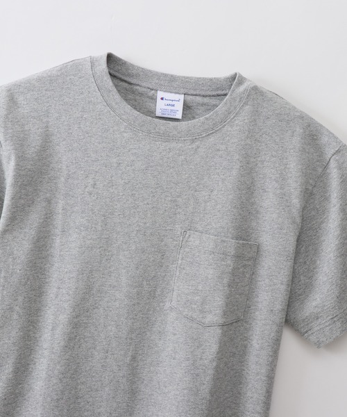 Champion（チャンピオン）の「【Champion/チャンピオン】メンズ ベーシック Tシャツ（Tシャツ/カットソー・メンズ・グレー/ネイビー/ホワイト/ブラック・MEDIUM/LARGE/X-LARGE/SMALL）」の15枚目の写真