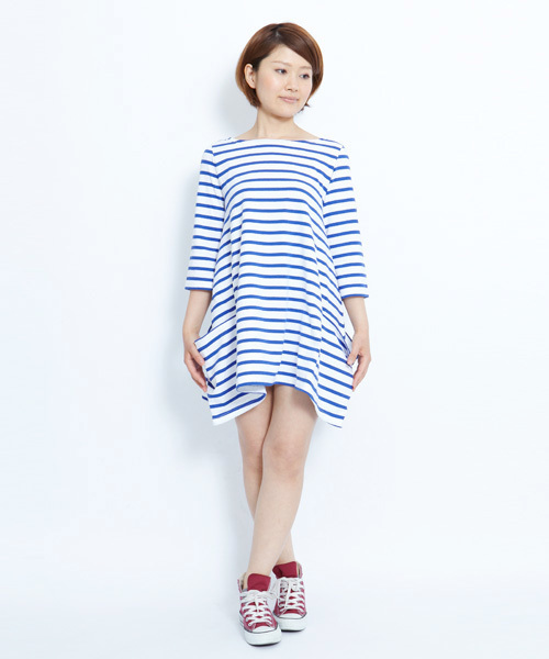MILKFED.（ミルクフェド）の「MF Leminor NAVAL DRESS（ワンピース・レディース・ホワイト/チャコールグレー/ネイビー・SMALL/MEDIUM）」の10枚目の写真