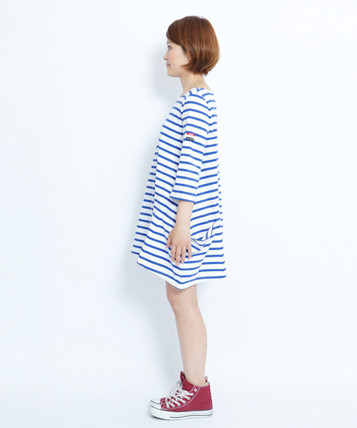 MILKFED.（ミルクフェド）の「MF Leminor NAVAL DRESS（ワンピース・レディース・ホワイト/チャコールグレー/ネイビー・SMALL/MEDIUM）」の4枚目の写真