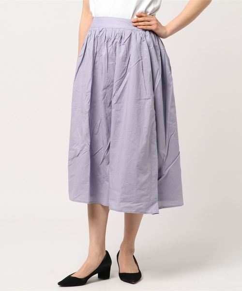 LBC(エルビーシー)の「60ローンふんわりギャザースカート (スカート・レディース・ホワイト/ブルー/その他27・MEDIUM/LARGE)」の5枚目の写真