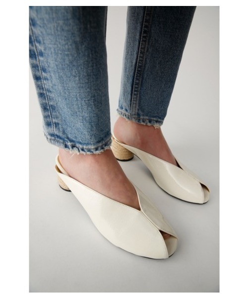 MOUSSY（マウジー）の「JUTE SOLE MULE（パンプス・レディース・ブラウン/ブラック/ホワイト・LARGE/MEDIUM/SMALL）」の4枚目の写真