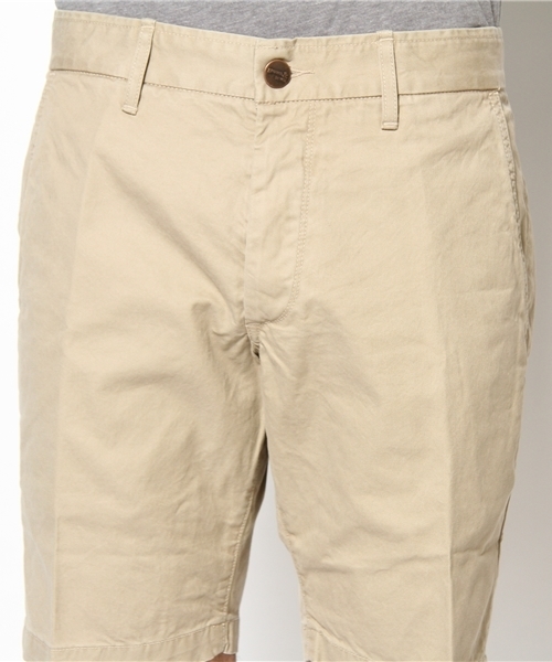 GROWN&SEWN(グロウンアンドソーン)の「GROWN&SEWN: スリム ショーツ(チノパンツ・メンズ・ベージュ/ホワイト/ネイビー・29/32/30/31/33)」の6枚目の写真