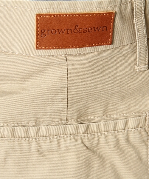 GROWN&SEWN(グロウンアンドソーン)の「GROWN&SEWN: スリム ショーツ(チノパンツ・メンズ・ベージュ/ホワイト/ネイビー・29/32/30/31/33)」の11枚目の写真