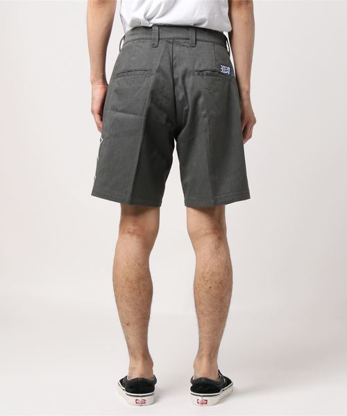 AOZORA（アオゾラ）の「AOZORA/アオゾラ　ツイルワークショーツ OFF（デニムパンツ・メンズ・ベージュ/杢グレー・MEDIUM/LARGE）」の4枚目の写真