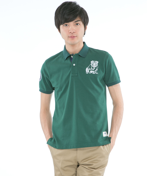 J.PRESS（ジェイプレス）の「ブルドッグ刺繍ポロシャツ（ポロシャツ