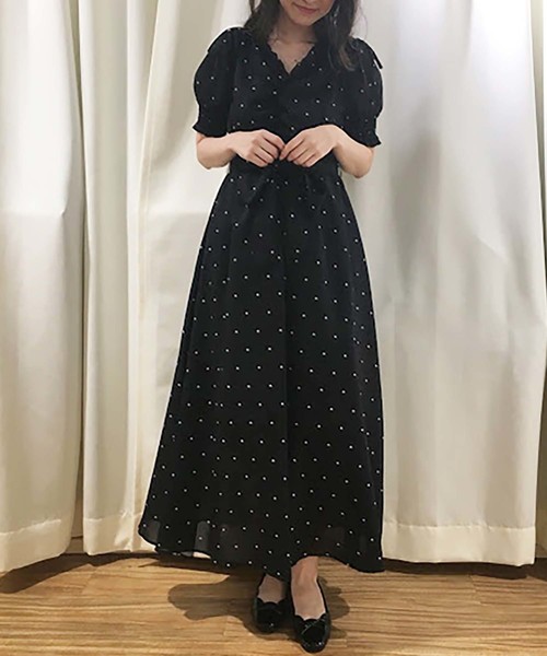 ナイスクラップ ブラック ワンピース one after another NICE CLAUP（ワンアフターアナザーナイ