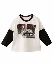 X-girl Stages | BIG L/S TOP “ANIMAL HEADS” (4T～7T)(Tシャツ/カットソー)