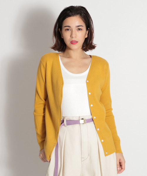 niko and...（ニコアンド）の「細リブ2WAYカーディガンプルオーバー（ニット/セーター・レディース・ブラック/ブラウン/グレー/イエロー/グリーン・MEDIUM/LARGE）」の5枚目の写真