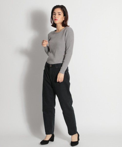 niko and...（ニコアンド）の「細リブ2WAYカーディガンプルオーバー（ニット/セーター・レディース・ブラック/ブラウン/グレー/イエロー/グリーン・MEDIUM/LARGE）」の6枚目の写真