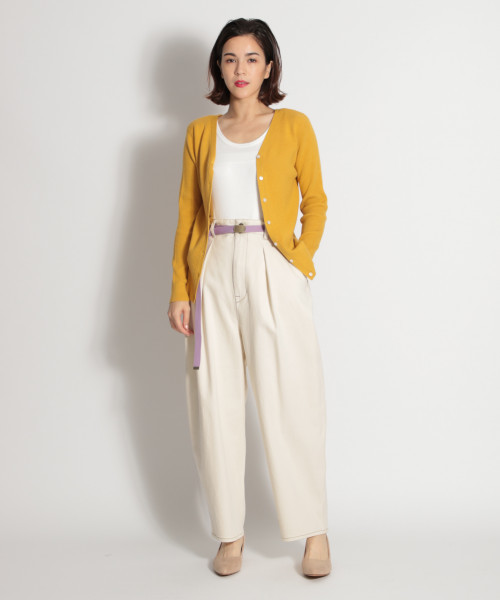 niko and...（ニコアンド）の「細リブ2WAYカーディガンプルオーバー（ニット/セーター・レディース・ブラック/ブラウン/グレー/イエロー/グリーン・MEDIUM/LARGE）」の8枚目の写真