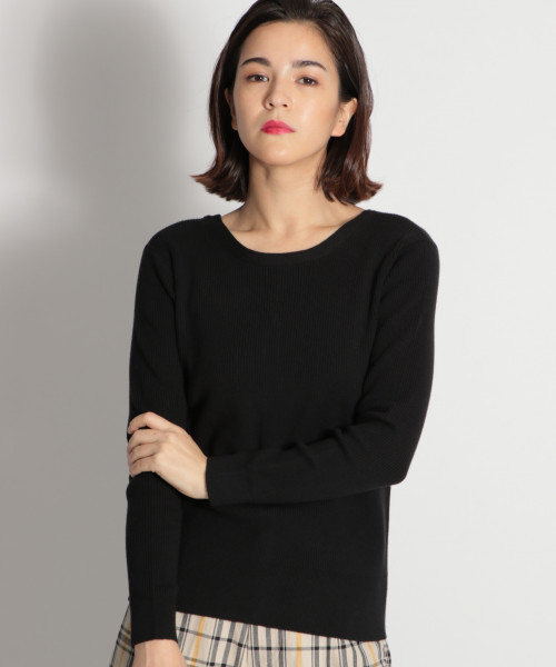 niko and...（ニコアンド）の「細リブ2WAYカーディガンプルオーバー（ニット/セーター・レディース・ブラック/ブラウン/グレー/イエロー/グリーン・MEDIUM/LARGE）」の10枚目の写真