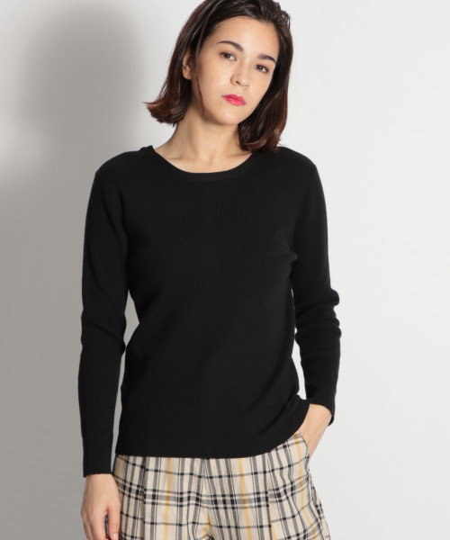 niko and...（ニコアンド）の「細リブ2WAYカーディガンプルオーバー（ニット/セーター・レディース・ブラック/ブラウン/グレー/イエロー/グリーン・MEDIUM/LARGE）」の11枚目の写真