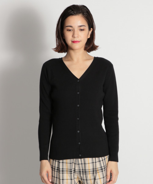 niko and...（ニコアンド）の「細リブ2WAYカーディガンプルオーバー（ニット/セーター・レディース・ブラック/ブラウン/グレー/イエロー/グリーン・MEDIUM/LARGE）」の13枚目の写真