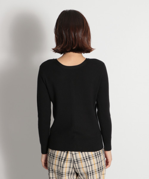 niko and...（ニコアンド）の「細リブ2WAYカーディガンプルオーバー（ニット/セーター・レディース・ブラック/ブラウン/グレー/イエロー/グリーン・MEDIUM/LARGE）」の15枚目の写真