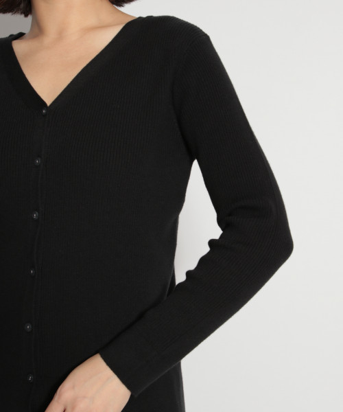 niko and...（ニコアンド）の「細リブ2WAYカーディガンプルオーバー（ニット/セーター・レディース・ブラック/ブラウン/グレー/イエロー/グリーン・MEDIUM/LARGE）」の18枚目の写真