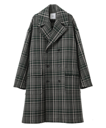 CLANE（クラネ）の「OVER SIZE CHECK COAT（チェスターコート）」 - WEAR