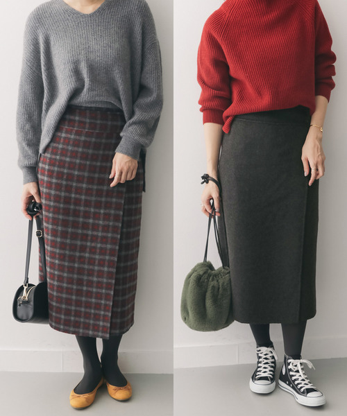 Urban Research Doors アーバンリサーチドアーズ の リバーシブル巻きスカート スカート Wear