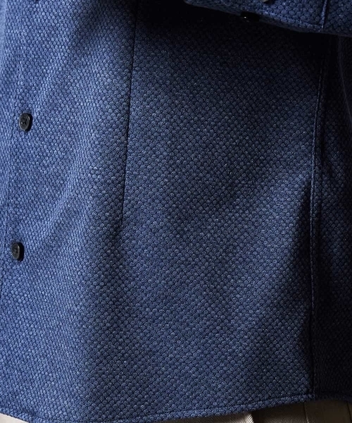 MICHEL KLEIN HOMME (ミッシェルクランオム)の「シャツ(ハニカムWフェイス)(シャツ/ブラウス・メンズ・ライトブルー/レッド/ダークネイビー/ブルー・46/48/51)」の13枚目の写真