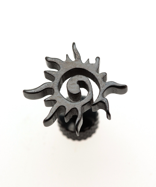 チャイハネ(チャイハネ)の「【チャイハネ】サントライバルピアス 片耳用1pcs(ピアス(片耳用)・メンズ・ブラック/シルバー・FREE)」の1枚目の写真
