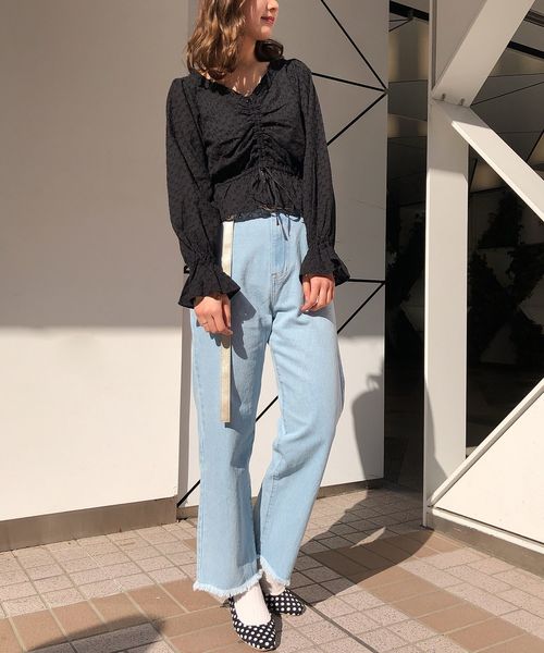 one after another NICE CLAUP（ワンアフターアナザーナイスクラップ）の「お花刺繍ブラウス＋インナーセット（シャツ/ブラウス・レディース・ブラック/ベージュ/オフホワイト・FREE）」の13枚目の写真