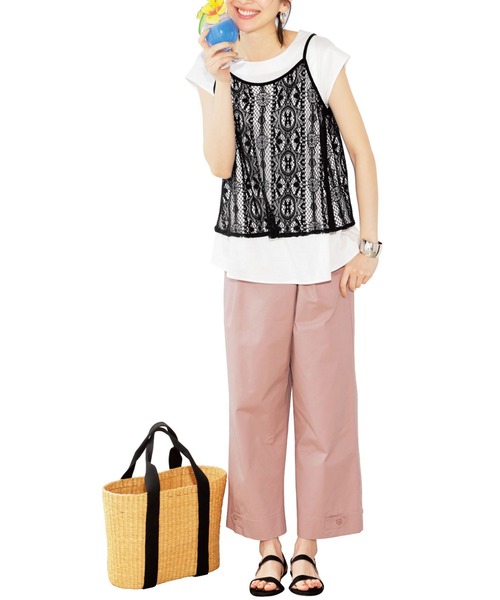 Live in comfort(リブインコンフォート)の「リブ イン コンフォート スラリ脚長!また上深々な軽やかぷっかりパンツ(その他パンツ・レディース・ベージュ/ピンクベージュ/ターコイズブルー・11/6/8/10/9/7/12/5/15 /3/1/2/13/14/4)」の9枚目の写真