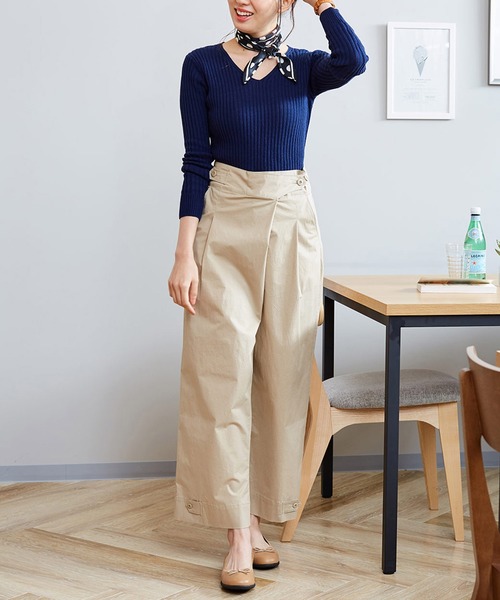 Live in comfort(リブインコンフォート)の「リブ イン コンフォート スラリ脚長!また上深々な軽やかぷっかりパンツ(その他パンツ・レディース・ベージュ/ピンクベージュ/ターコイズブルー・11/6/8/10/9/7/12/5/15 /3/1/2/13/14/4)」の4枚目の写真