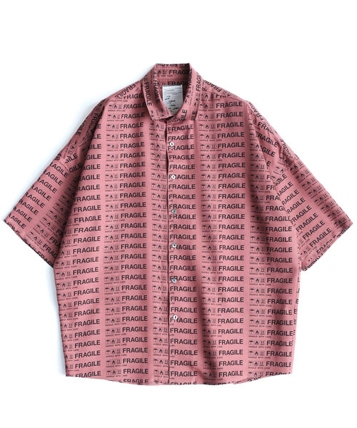 SHAREEF(シャリーフ)の「FRAGILE ROGO S/S SHIRTS(シャツ/ブラウス・メンズ・ブラック/ネイビー/モカ・1/3/2)」の3枚目の写真